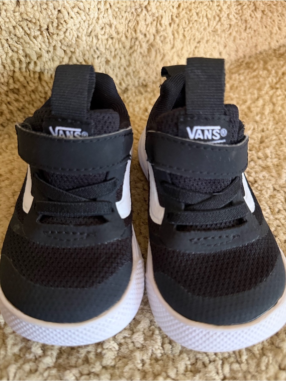 Vans Kids Black and White Slip-On Skate Sneakers